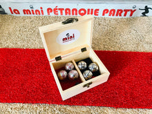 Charger l'image dans la galerie, Coffret MINI Boules 3 Carreaux Noir - 3 Striées Rouge