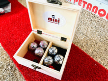 Charger l'image dans la galerie, Coffret MINI Boules 3 Carreaux Noir - 3 Striées Rouge