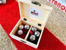 Charger l'image dans la galerie, Coffret MINI Boules 3 Carreaux Rouge - 3 Striées Noir