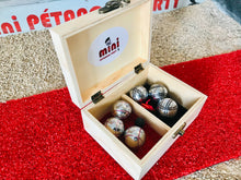 Charger l'image dans la galerie, Coffret MINI Boules 3 Carreaux Rouge - 3 Striées Noir