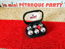 Load image into Gallery viewer, Mini Boules 3 Carreaux Rouge ; 3 Striées Noir
